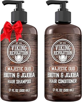 Viking Revolution Majestic Oud Mens Shampoo and Conditioner Set 17oz