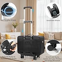 MONSTINA Rolling Makeup Train Case with 4 Wheels — image 2