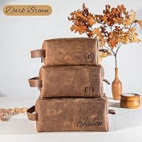 Personalized Handcrafted Leather Toiletry Bag for Men — image 7