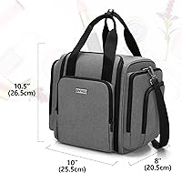 BAFASO Travel Makeup Bag with 4 Removable Pouches, Gray — image 7