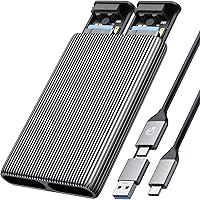 ORICO Dual M.2 NVMe SSD Aluminum USB3.2 Gen2 Docking Station — image 1