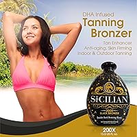 The Sicilian 200X Dark Black Bronzer Tanning Lotion 13.5oz — image 4