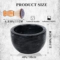Aisiming Marble Shaving Bowl - Black Grey — image 2