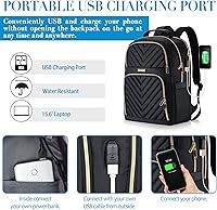 Kuosdaz Travel Laptop Backpack, 15.6 Inch — image 3