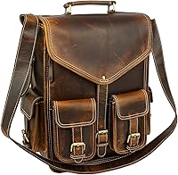 KomalC Leather Backpack Rucksack for Men and Women — image 2