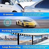 AMprime RM 9.66-inch Mirror Dash Cam with Wireless CarPlay & Android Auto — image 7