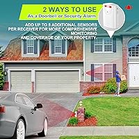 Qualirey Driveway Alarm Wireless Motion Sensor System — image 3
