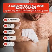 SweatBlock Clinical Strength XL Antiperspirant Body Wipes 10 Pack — image 5