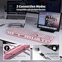 SEUNKWANG TK950 Wireless Typewriter Keyboard and Mouse Combo — image 3