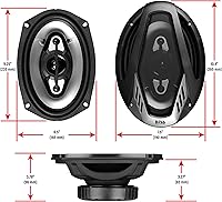 BOSS Audio Systems NX694 Onyx Series 6x9 Inch 4-Way Car Speakers — image 8