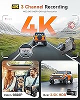 WOLFBOX X5 3-Channel 4K HDR Dash Cam — image 2