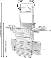 SHANY Rebel Series Pro Makeup Artists Rolling Train Case - Provocative Rose — image 4