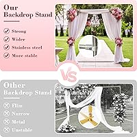 DEROFIT Wedding Arch Backdrop Stand 7FT x 4FT Stainless Steel — image 6