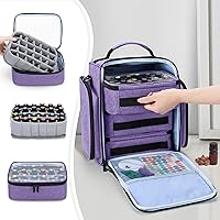 BAFASO Essential Oil Storage Case, Purple, Holds 72 Bottles (15ml-30ml) — image 2