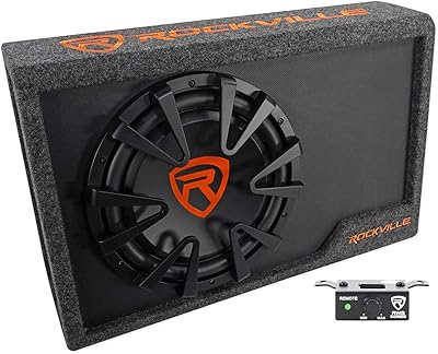 Rockville RWS12CA 12″ Amplified Powered Car Subwoofer