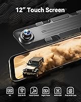 WOLFBOX G850 12″ 4K Mirror Dash Cam — image 2