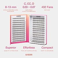 Curacoro LashFolio Double Spike 7D Promade Lash Fans 0.05mm C Curl 8-13mm — image 5