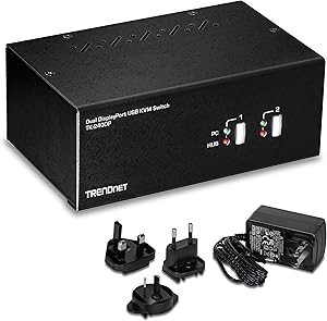 TRENDnet TK-240DP 2-Port Dual Monitor DisplayPort KVM Switch