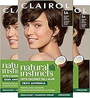 Clairol Natural Instincts Demi-Permanent Hair Dye 5A Medium Cool Brown Pack of 3 — image 1