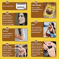 MECOLOUR Printable Temporary Tattoo Paper - 8.5″x11″, 20 Sets — image 6