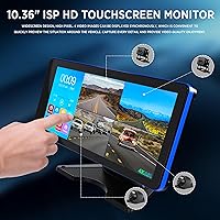 Ciascy 4K Backup Camera 4 Channel 360 Dash Cam with 10.36″ Quad Split Touch Screen — image 5