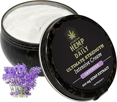 Earthly Body Premium Hemp Extract Daily Ultimate Strength Intensive Cream, 5oz