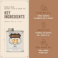 18.21 Man Made Hair, Skin & Beard Oil - Noble Oud, 2oz — image 3