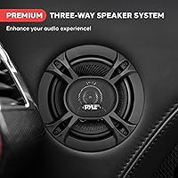 Pyle PL613BK 6.5-Inch 3-Way Triaxial Car Stereo Speakers — image 3