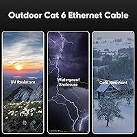 VOIETOLT Cat 6 Outdoor Ethernet Cable 125ft — image 2