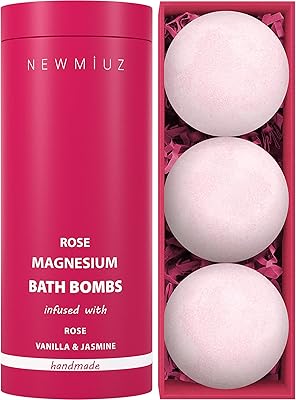 New Miuz Rose Vanilla Bath Bomb Set