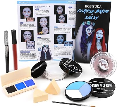 BOBISUKA Halloween Sally & Corpse Bride Makeup Kit