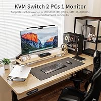 TESmart HKS201-P23 USB 3.0 HDMI KVM Switch 2 Port 4K@60Hz — image 2