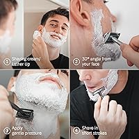 BOVEM Align Razor – Premium Single Blade Razor for Men with Stand and 5 Blade Refills — image 4