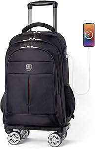 35L Multi-Scene Detachable Handle Travel Rolling Backpack