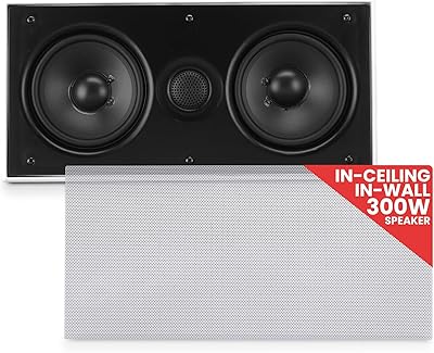 Pyle PDIWCS56 In-Wall/In-Ceiling Dual 5.25″ Center Channel Speaker