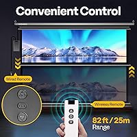 VIVOHOME 84-Inch Motorized Projector Screen — image 2