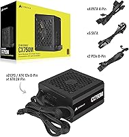 Corsair CX750M 750W 80 Plus Bronze Semi-Modular Power Supply — image 7