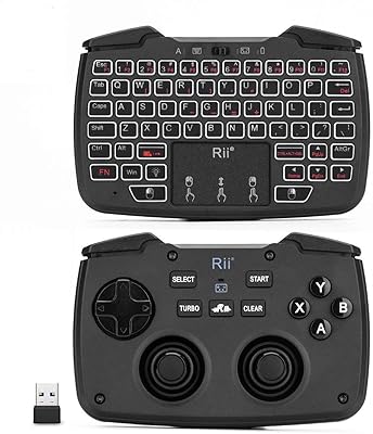 Rii RK707 3-in-1 Wireless Game Controller, Keyboard, and Mouse Combo