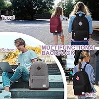 VASCHY Classic Water-resistant Lightweight Travel School Backpack — image 7