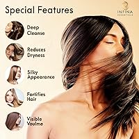 INFINA ESSENTIALS Castor Oil Shampoo and Conditioner Set 16oz — image 3