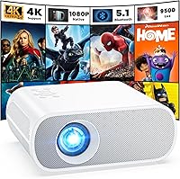 HOMPOW C10 Native 1080P Bluetooth Projector — image 1