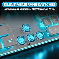 Owpkeenthy White Typewriter Gaming Keyboard — image 5