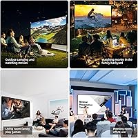 AODIOU 120-inch Outdoor Projector Screen with Stand — image 4