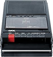 QFX RETRO-39 Portable Shoebox Cassette Tape Recorder — image 1