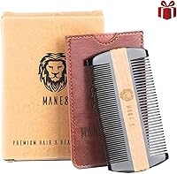 Man & Mane Premium Natural Ox Horn and Sandalwood Beard Comb — image 5