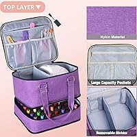 Large Nail Polish Organizer Case - Purple — image 3