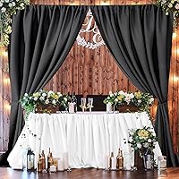 Joydeco Black Backdrop Curtains 5ft x 10ft 2 Panels — image 2