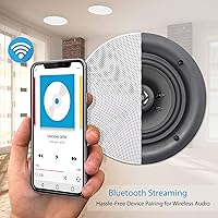 Pyle PDICBT256 5.25” Bluetooth In-Wall In-Ceiling Speaker System — image 6