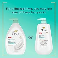 Dove Body Wash with Pump Sensitive Skin 3 Count 30.6 oz — image 2