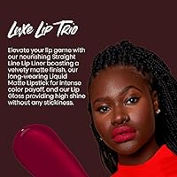 The Lip Bar Vegan Lip Kit - Straight Facts Lip Liner, Rich Auntie Liquid Matte Lipstick, Vixen Lip Gloss — image 2